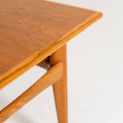 Oak side table by Karl-Erik Ekselius for JOC, Sweden, 1950s