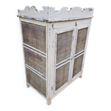 Ancien garde-manger tribal en teck birman