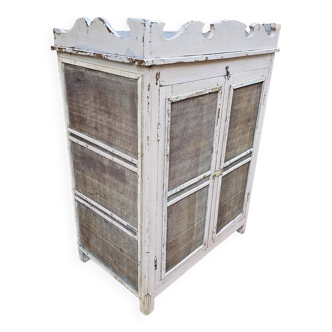 Ancien garde-manger tribal en teck birman