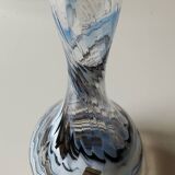 Dorotheenhütte designer vase. Blown glass with smoke swirls/volutes.