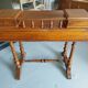 19th-century oak and leather desk