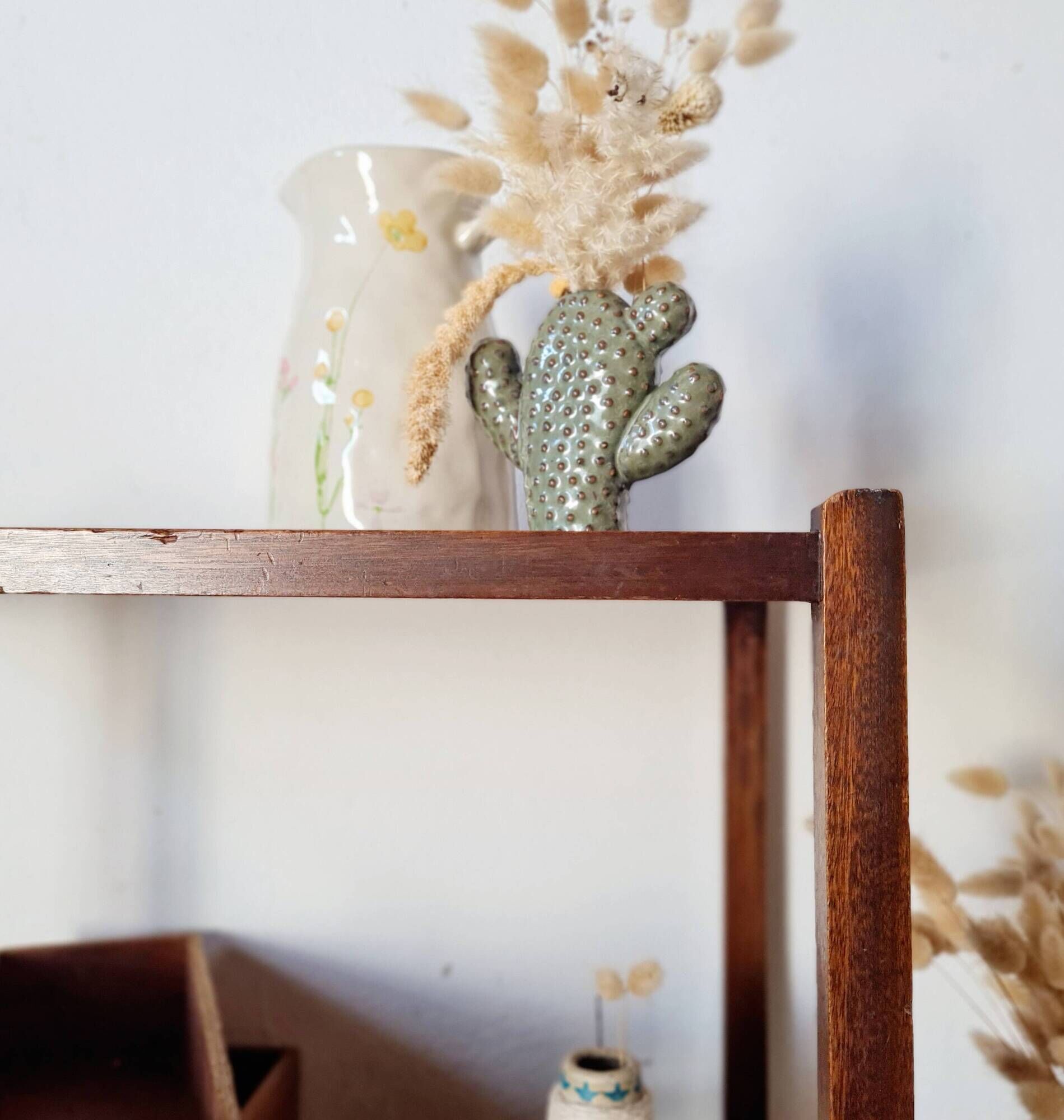 Small antique wooden side table