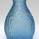 Large vase art deco scaly pattern by Sars France