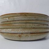 6 flat plates in Vintage stoneware