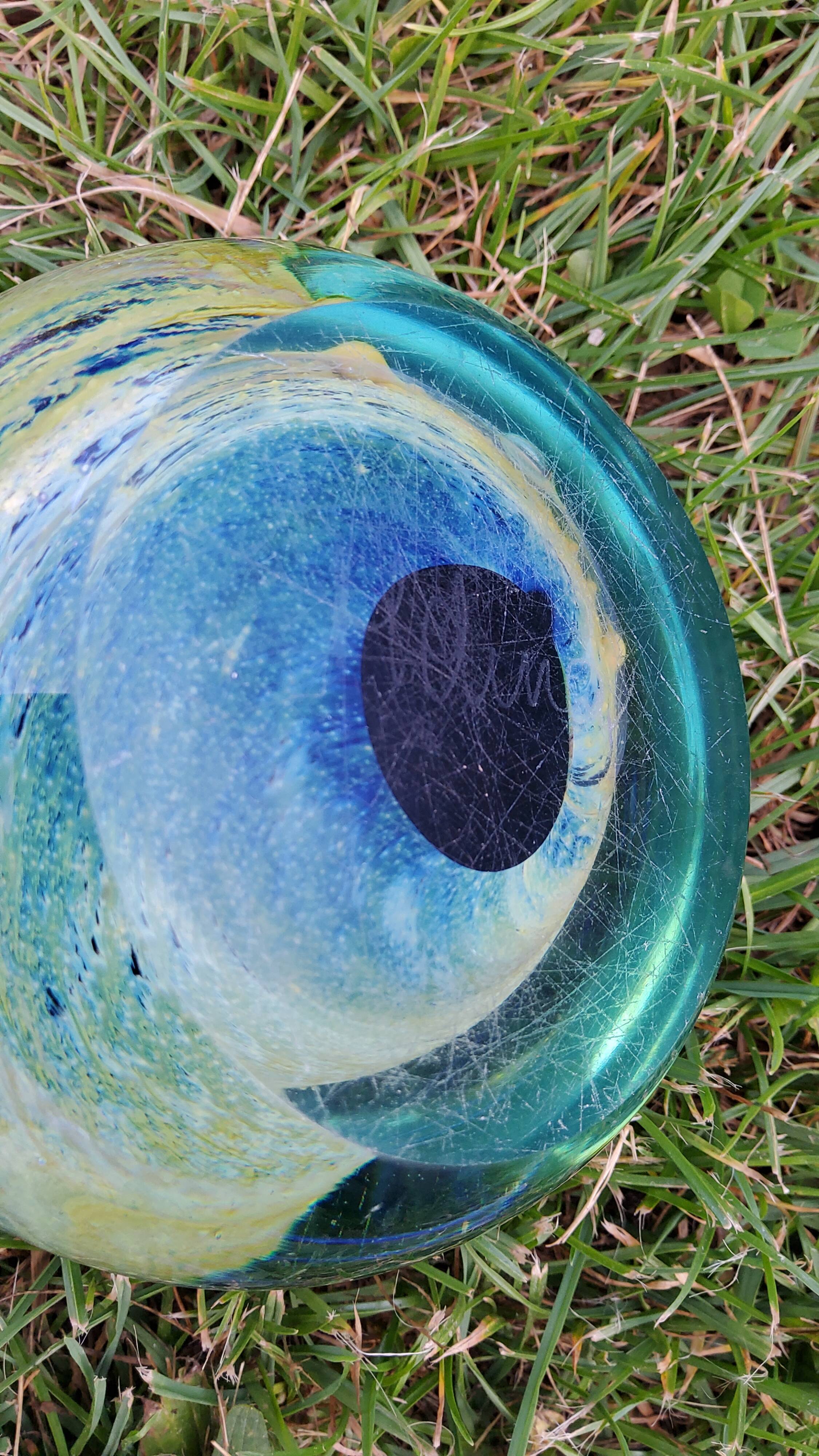 Sulfide Press- Murano glass paper signed Molina from the 70s
