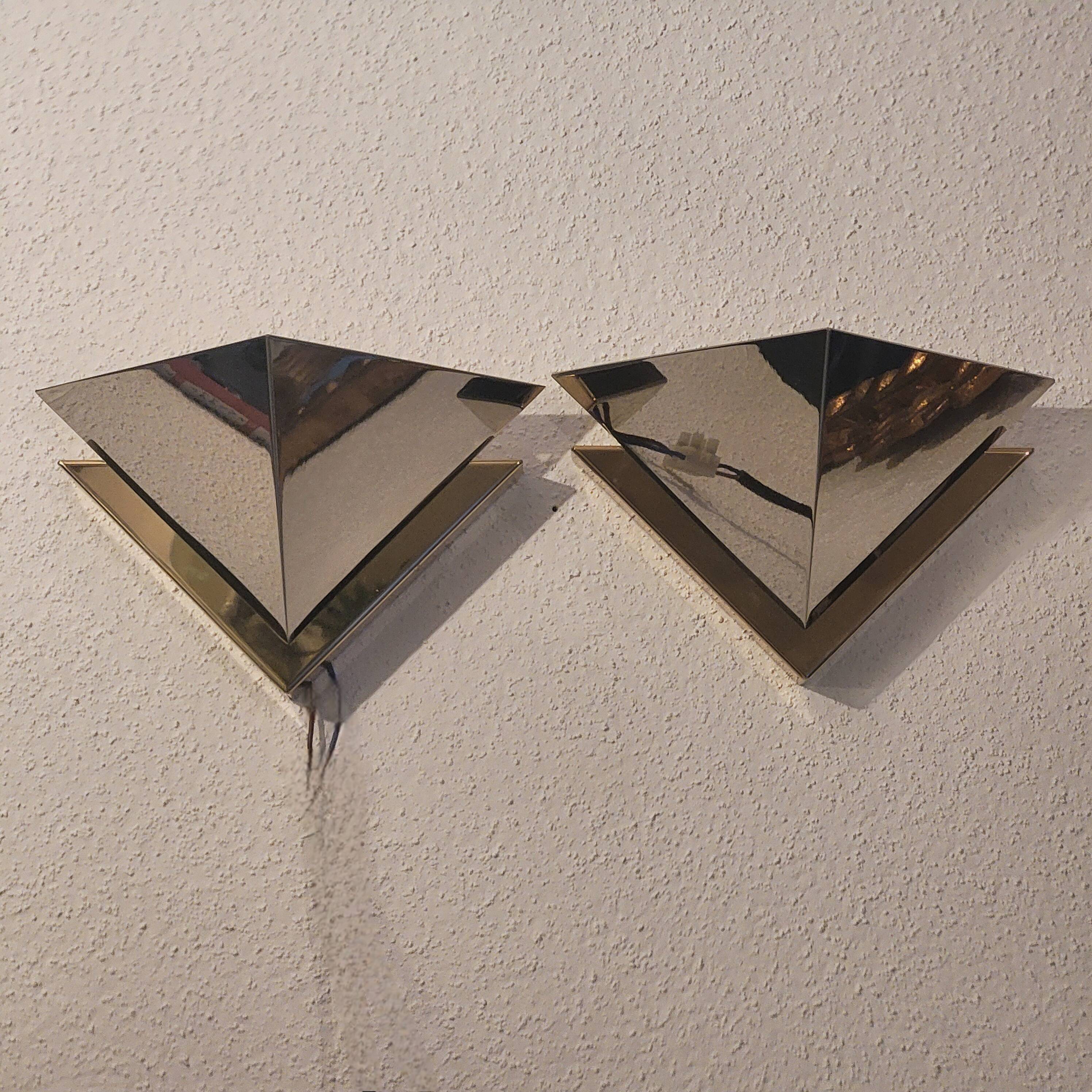 Paire d'appliques JT Kalmar, Autriche 1960-1970