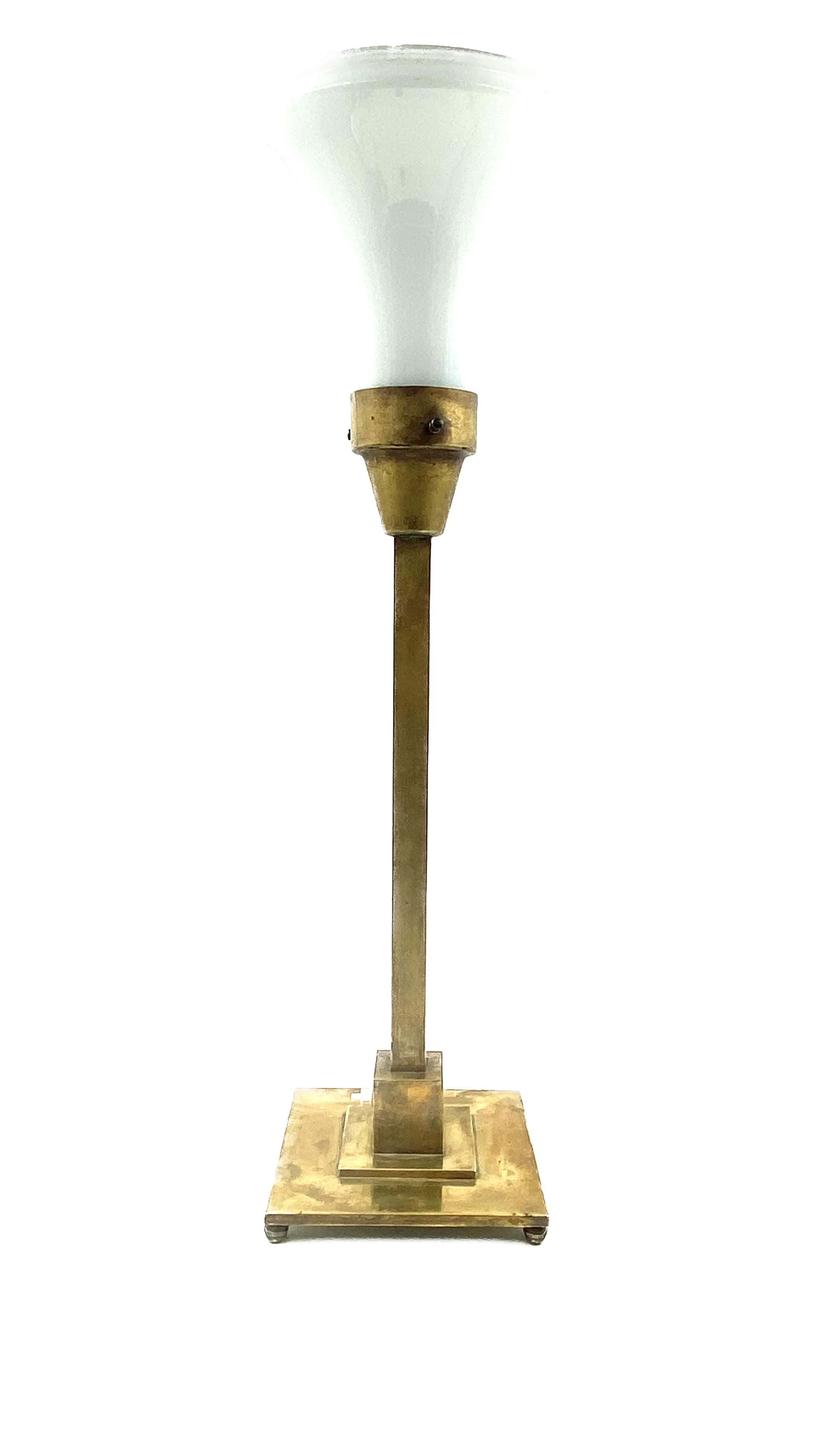 Brass table lamp by Officine A Boffelli Milano Italy 1935