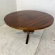 Table basse art déco moderniste en palissandre et acier chromé, années 1930