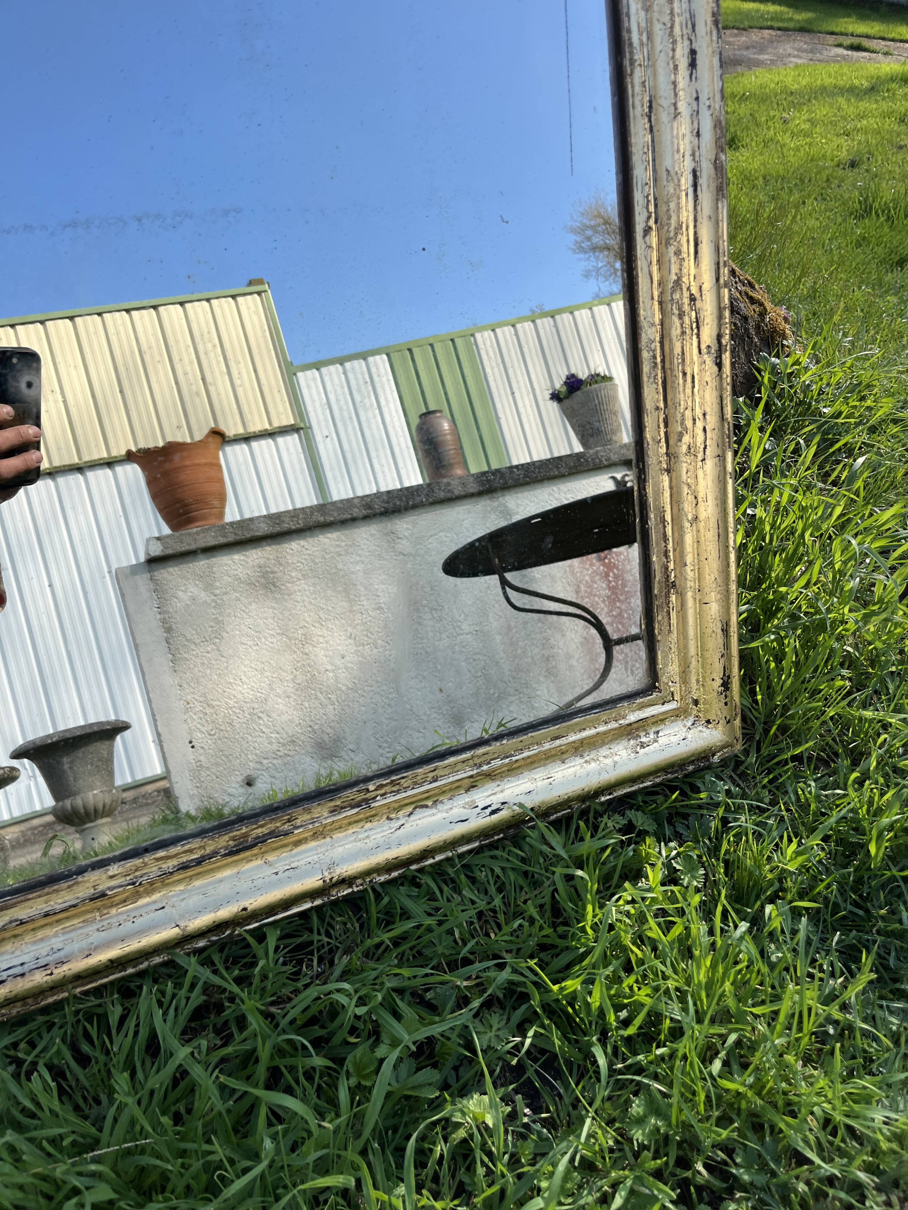 Miroir Louis-Philippe Doré 92 x 64