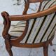 Pair of "swan neck" armchairs