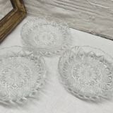 Lot of 3 cut glass trays.