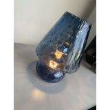 Murano style blue glass with “Ballotton” lamp