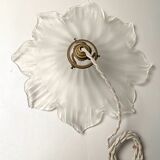 Old opaque glass pendant lamp
