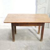 Vintage wooden farmhouse dining table