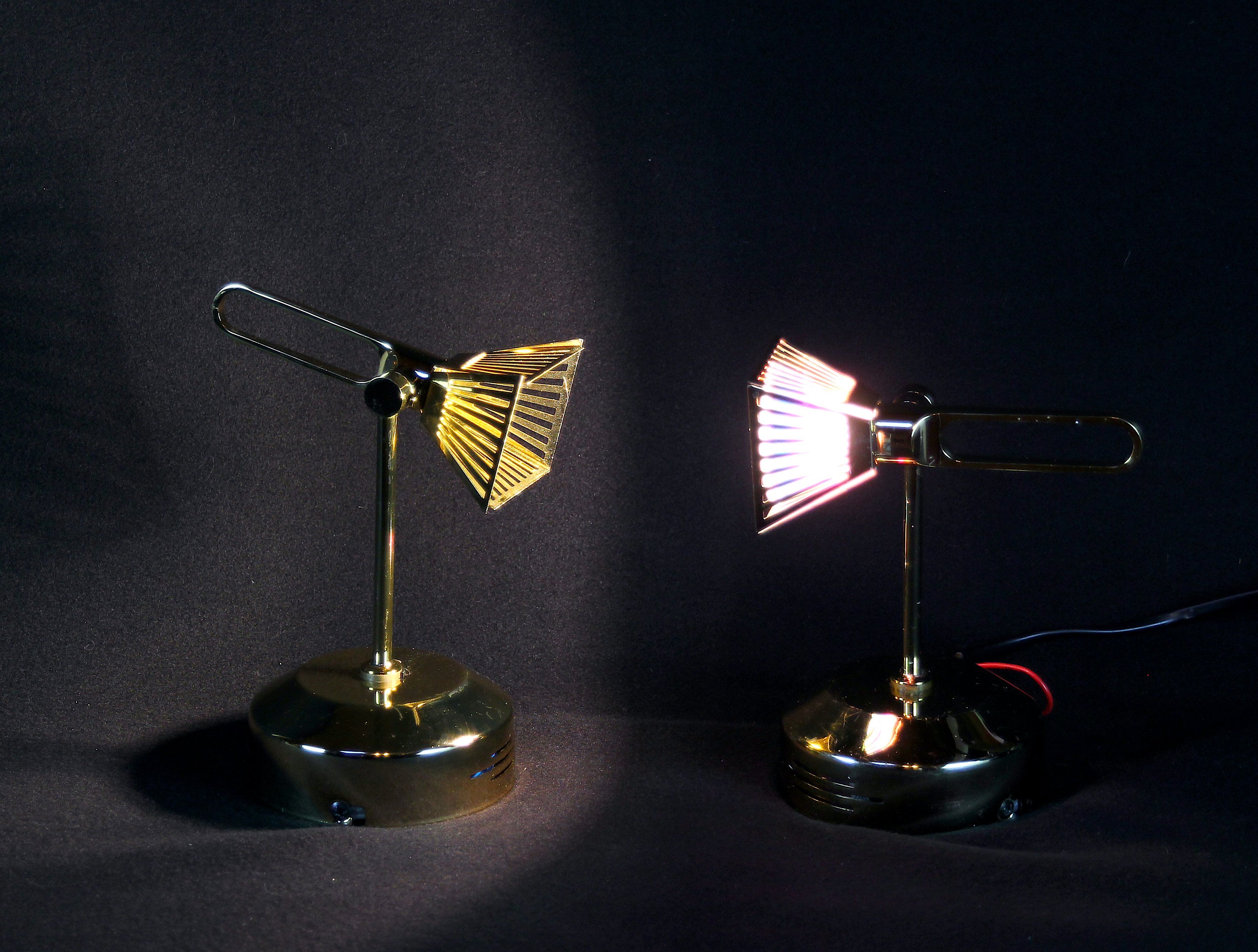 Late 20th Century Fase Brass Sconces, Spain