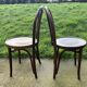 Paire de chaise bistrot en bois courbé Thonet