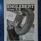 A Englebert tire paper advertisement