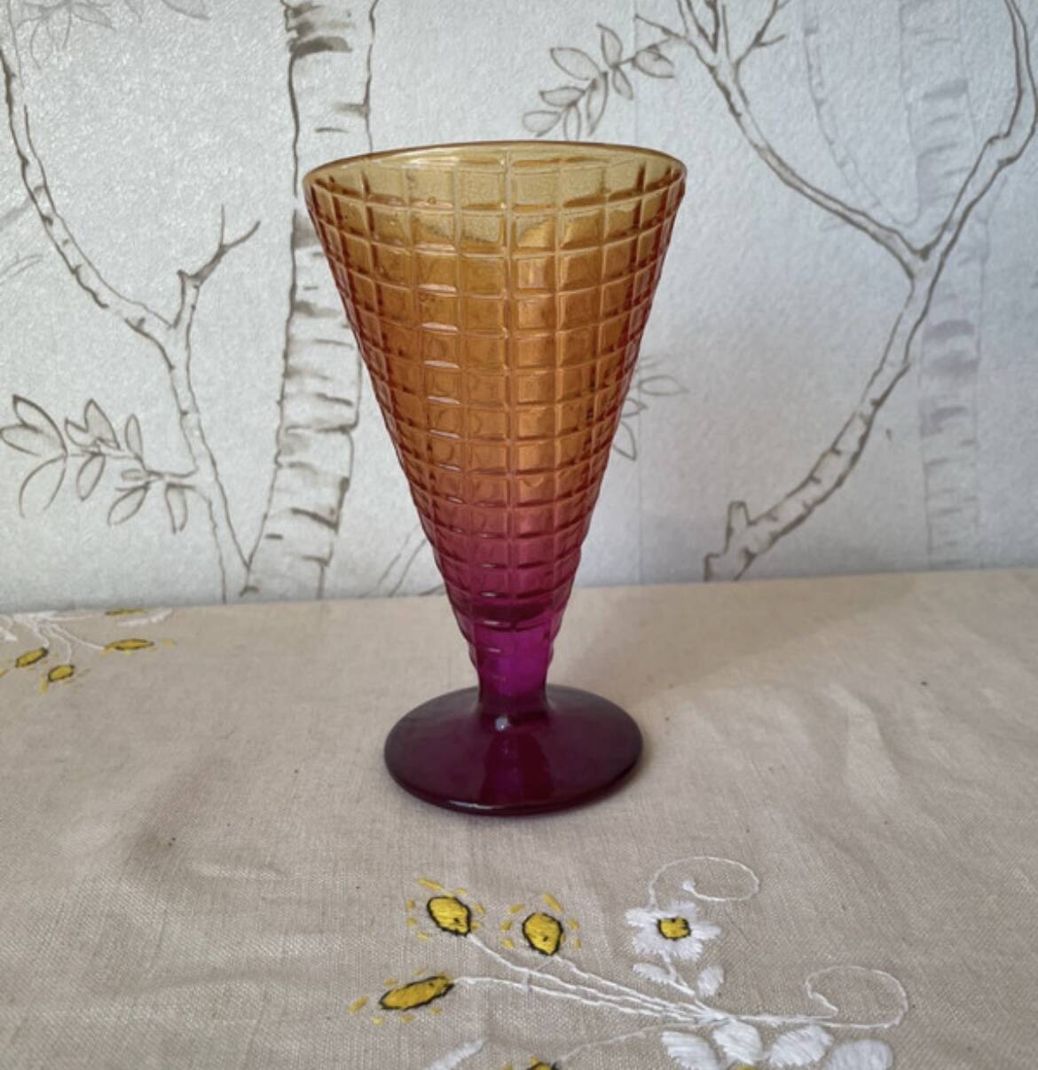 5 vintage Bormioli Rocco ice cream cups