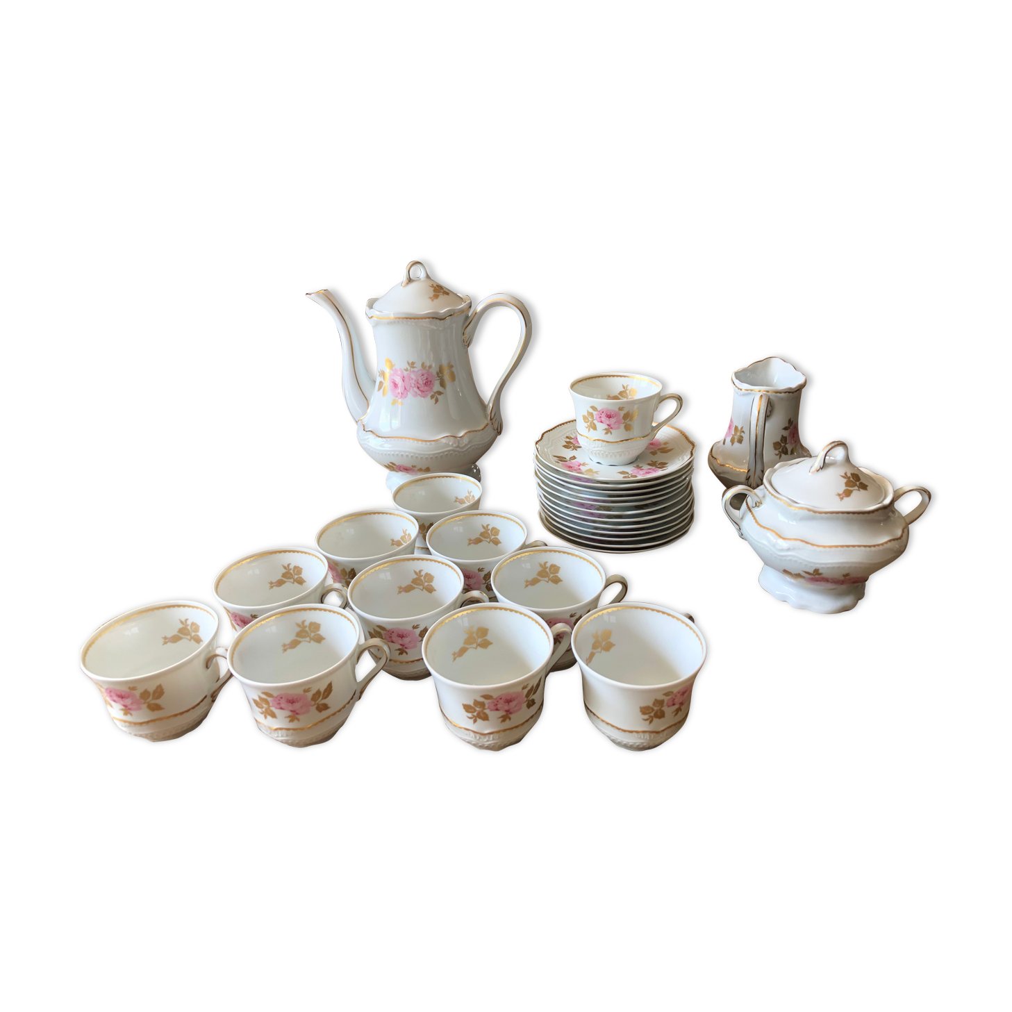 Limoges porcelain coffee service by Bernardaud