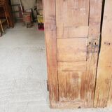 2 doors walnut cabinet façade