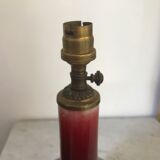 Vintage enamelled porcelain lamp