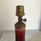 Vintage enamelled porcelain lamp