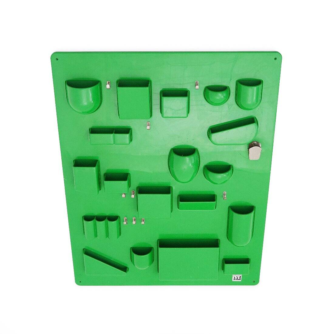 Wall organiser Utensilo green by Dorothee Becker-Maurer for Design M, 1970s