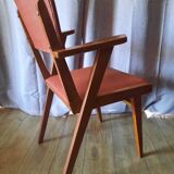 Paire de fauteuils de bridge année 50