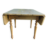 Square country-style drop-leaf table