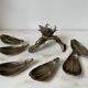 Ashtray flower 1970 silver bronze