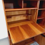 Vintage Scandinavian double bookcase in teak from the 60s