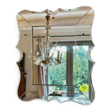 Venetian MIRROR in Murano beveled glass, Vintage