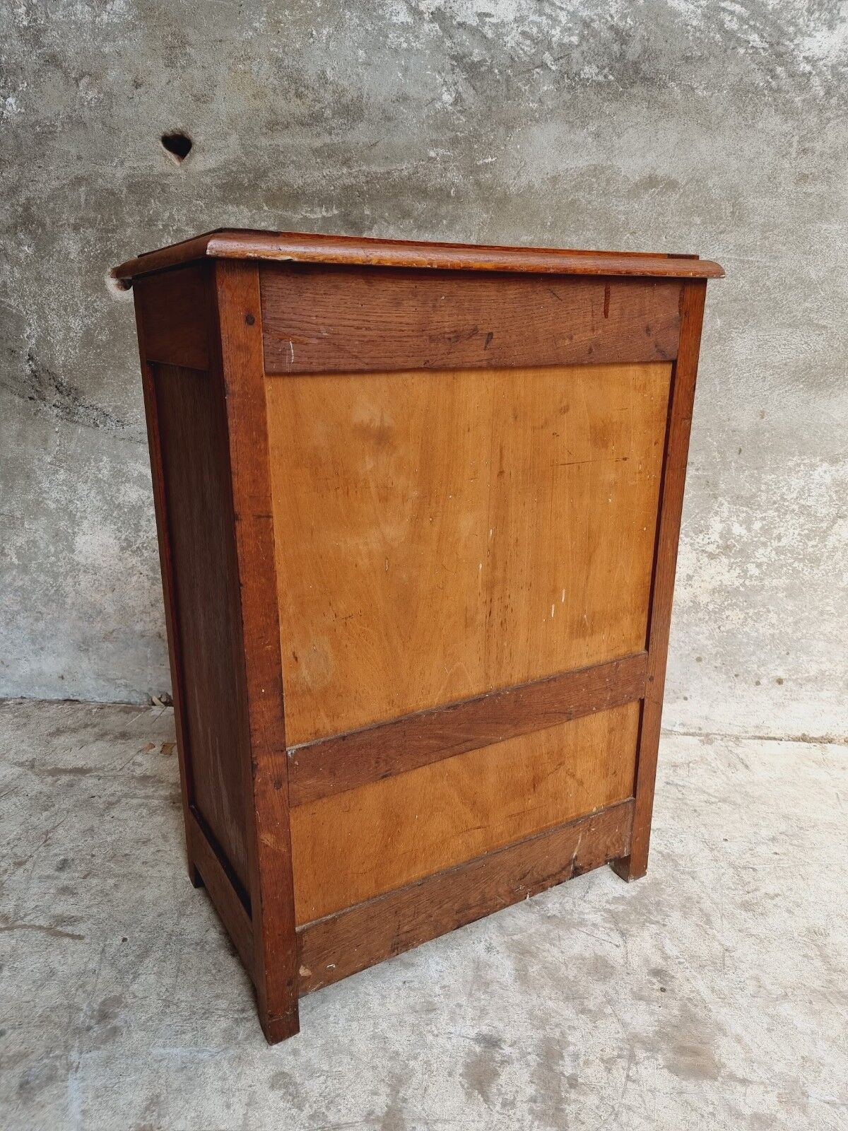 Old oak cabinet kitchen cupboard or shoe cabinet