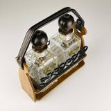 Tantalus Vintage Decanters for Cognac and Whisky, Italy, 1960s, set of 2