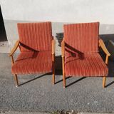 Pair of Scandinavian armchairs