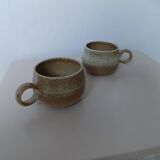 Pair of stoneware cups