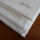 Flat sheet pure weft linen cotton 310 x 220 new period labels