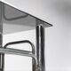 Coffee table in metal smoked glass 70s vintage