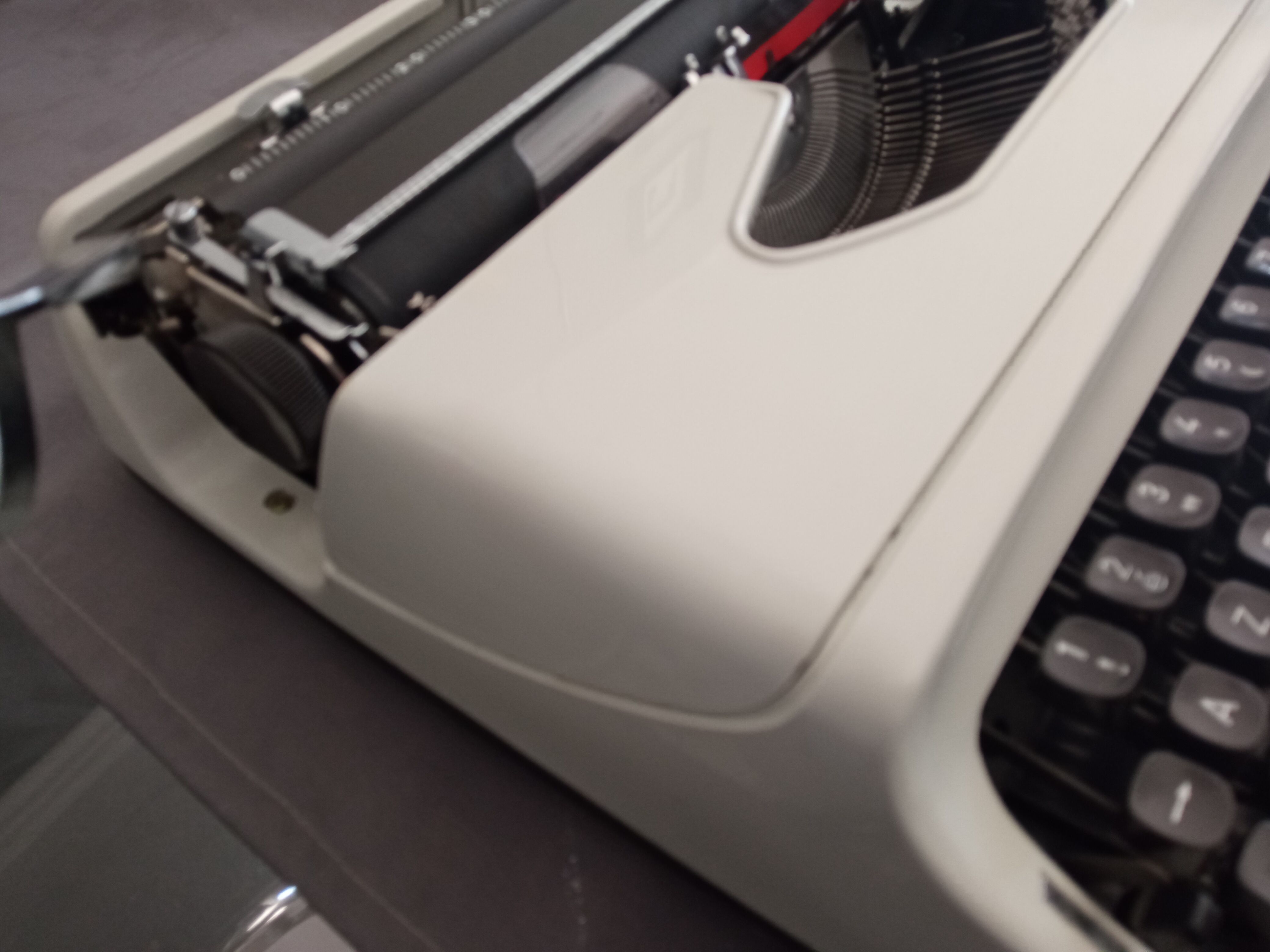 Typewriter Japy Baby Hermes white ribbon new Like NEW