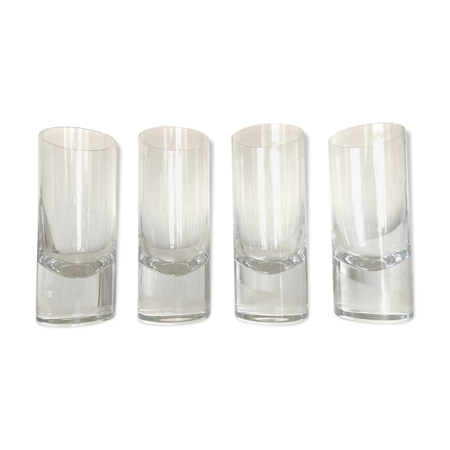 Set de verres gobelets de table massifs 1970