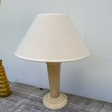 Beige alabaster art deco lamp