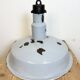 Large Industrial Midcentury Grey Enamel Factory Lamp, 1950s