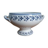 Earthenware soup pot Iron Earth Wolf Mill and Hamage service Bluets