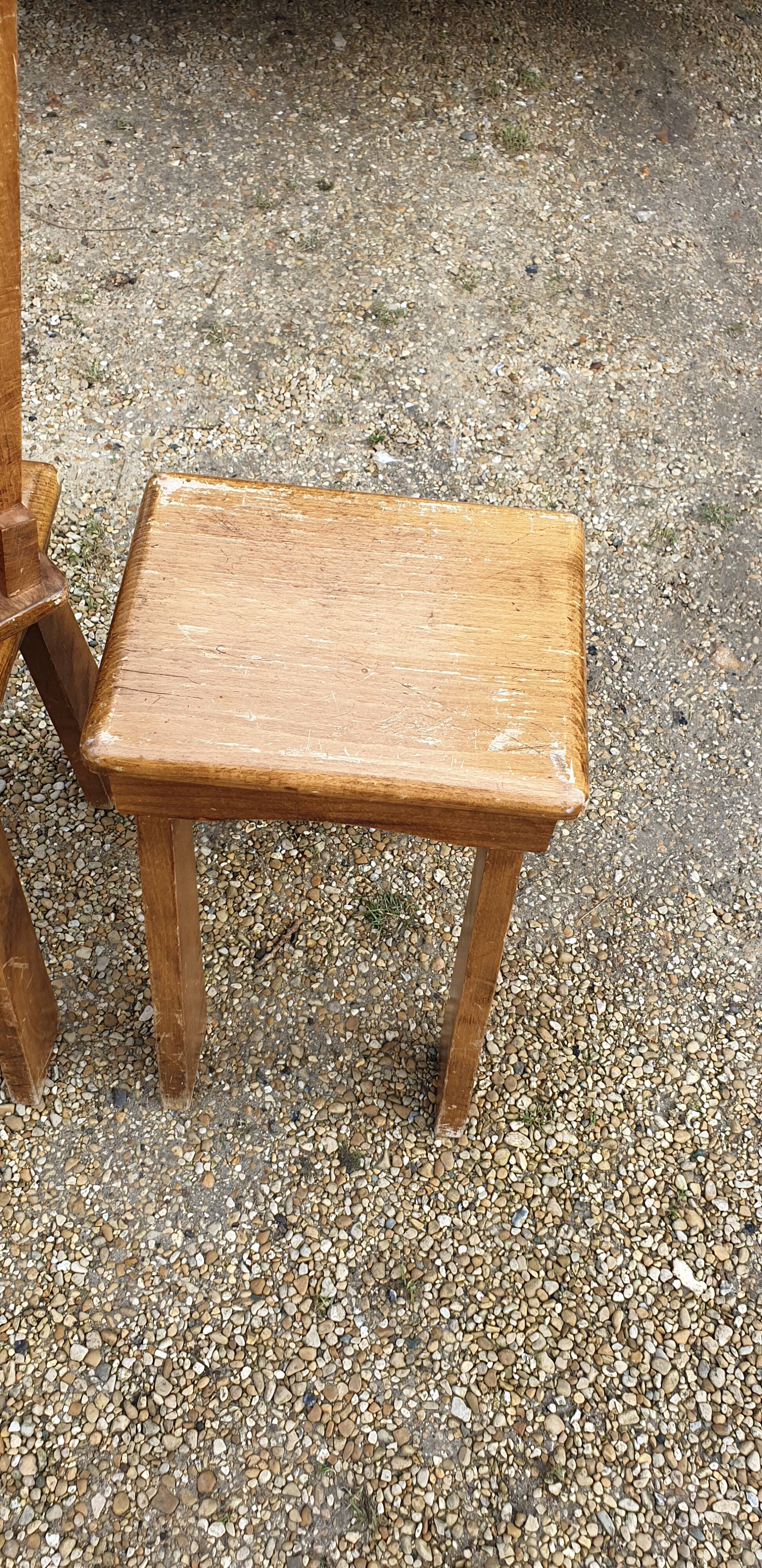 4 tabourets bas desing  années 50