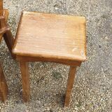 4 low stools designed from the 50s