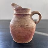 Raw stoneware pitcher