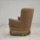 1960s, Danish armchair, furniture velour, beech wood.