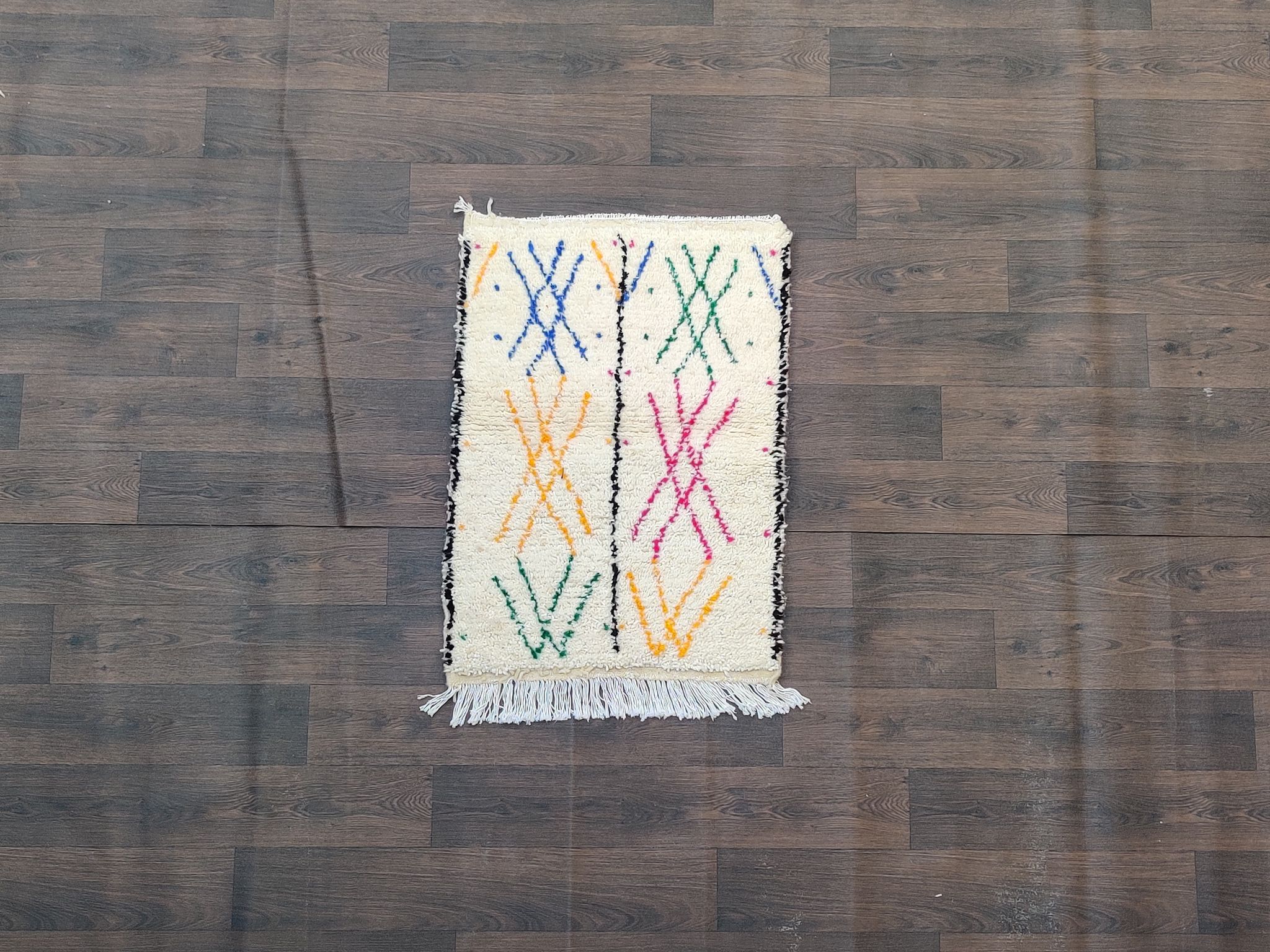 Colourful Moroccan rug 70x105 cm