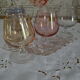 Lot de 6 verres à cognac arlequins