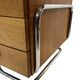 Bureau tubulaire de style Bauhaus du milieu du siècle, design des années 40 en chêne
